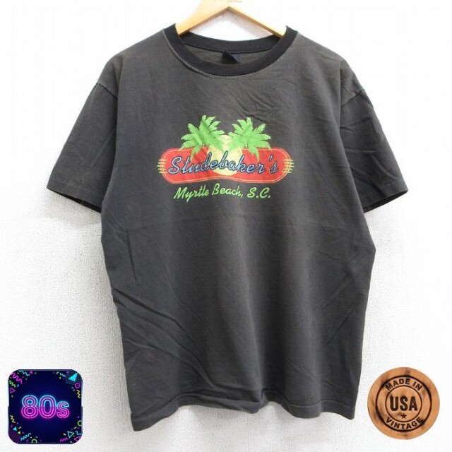 【50%OFF】80s 半袖Tシャツ Studelakers ブラウン XL | 古着