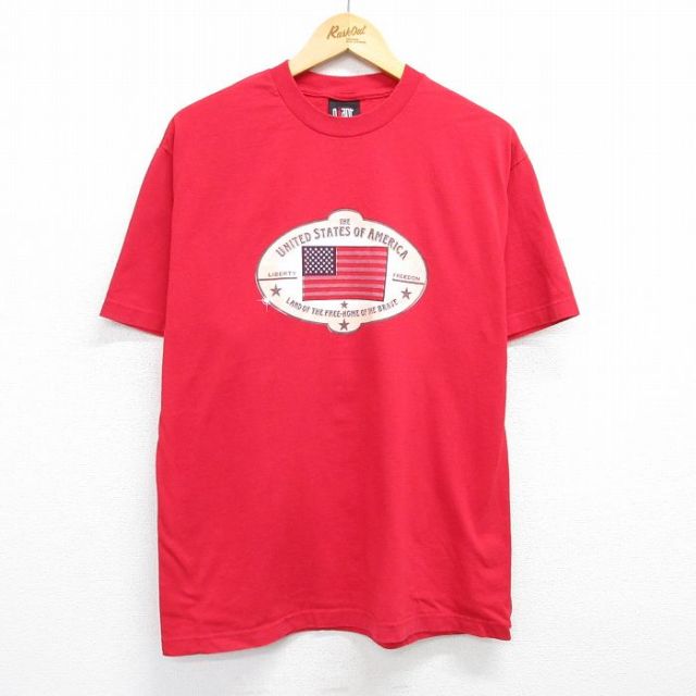 90s 半袖Tシャツ 星条旗 レッド L | 古着