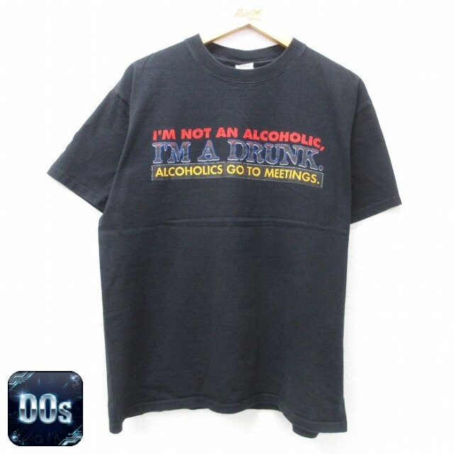 00s 半袖Tシャツ IM A DRUNK ブラック XL | 古着