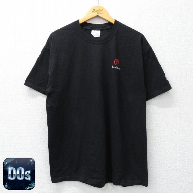 【50%OFF】ヘインズ 00s 半袖Tシャツ e business IBM ブラック L | 古着