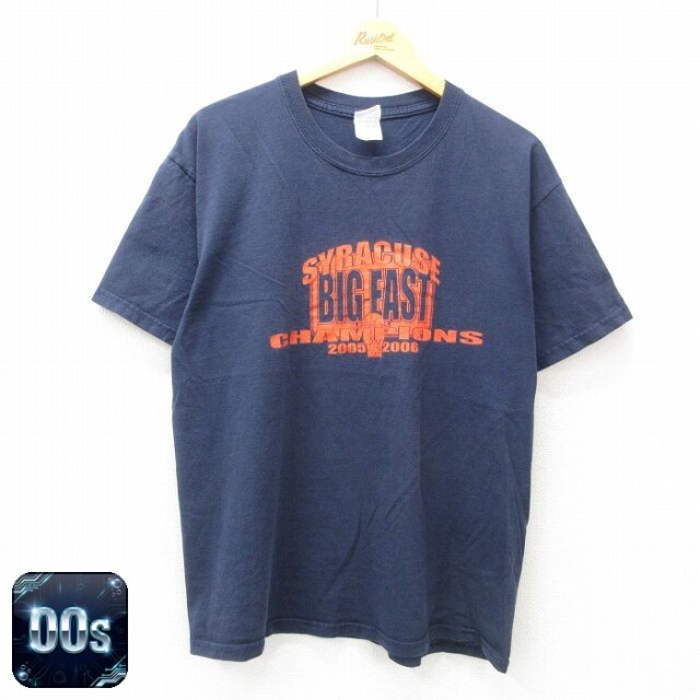 【50%OFF】00s 半袖Tシャツ シラキュースバスケットボール ネイビー L | 古着