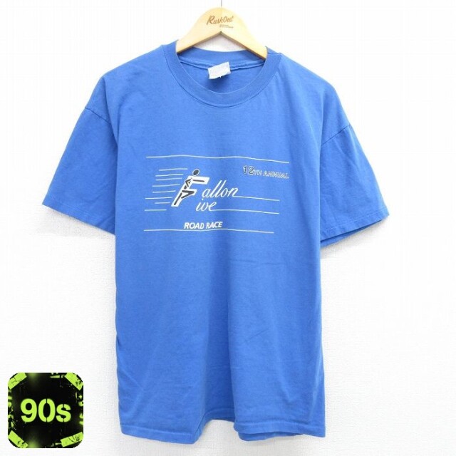 【50%OFF】ヘインズ 90s 半袖Tシャツ RODE RACE ネイビー XL | 古着