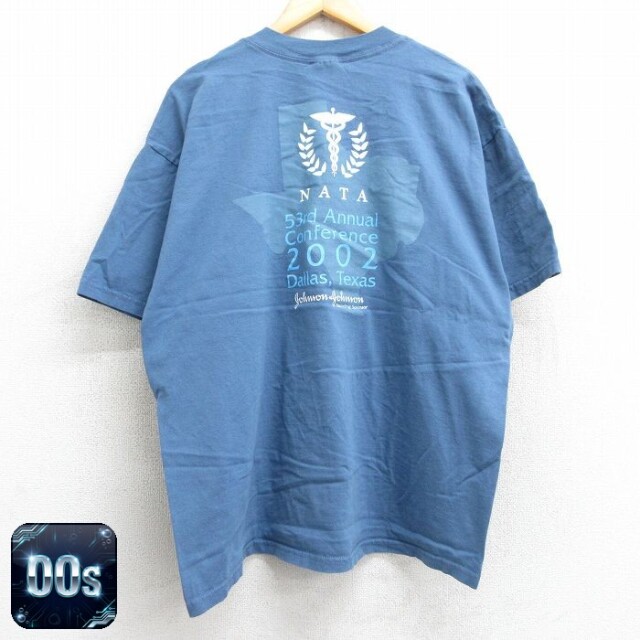 【50%OFF】00s 半袖Tシャツ NATA ネイビー XL | 古着