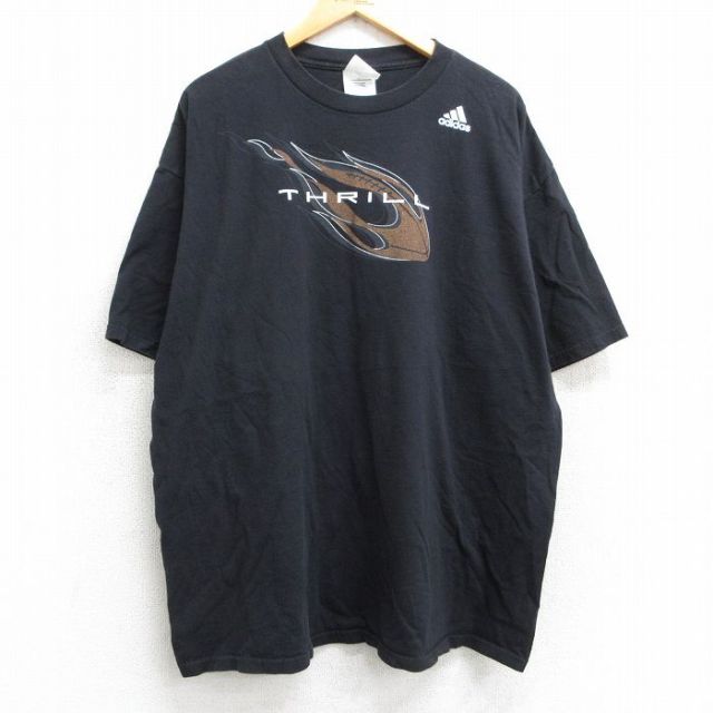 アディダス 90s 半袖Tシャツ NFL レジーブッシュ ブラック XL | 古着
