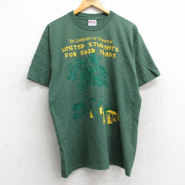 90s 半袖Tシャツ 木 グリーン L | 古着