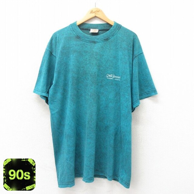 【50%OFF】90s 半袖Tシャツ グレートバリアリーフ ライトブルー XL | 古着