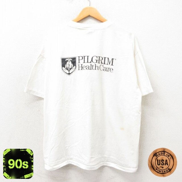 【50%OFF】90s 半袖Tシャツ PILGRIM ホワイト XL | 古着