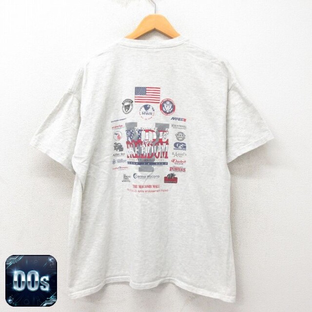 【50%OFF】00s 半袖Tシャツ フリーダム グレー XL | 古着