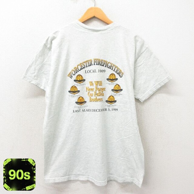 【50%OFF】フルーツオブザルーム 90s 半袖Tシャツ ラストアラーム グレー XL | 古着