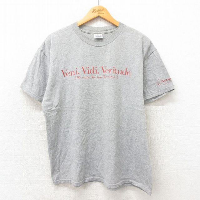 XL★古着 半袖 ビンテージ Tシャツ メンズ 00年代 00s Veni クルーネック グレー 霜降り 25may14 中古