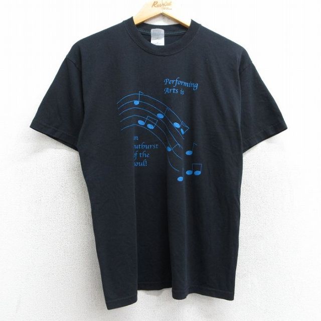 00s 半袖Tシャツ 音符 ブラック M | 古着