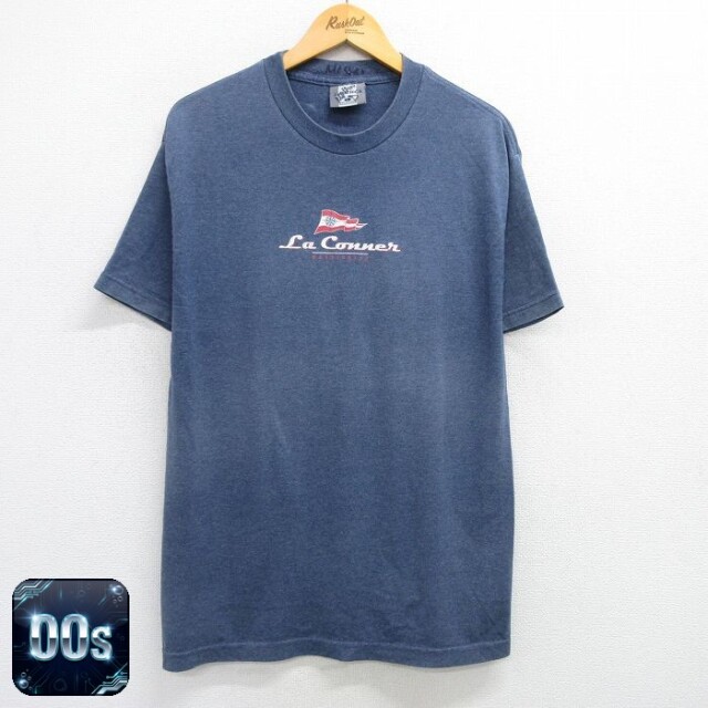 【50%OFF】ラコナー 00s 半袖Tシャツ ワシントン ネイビー霜降り L | 古着