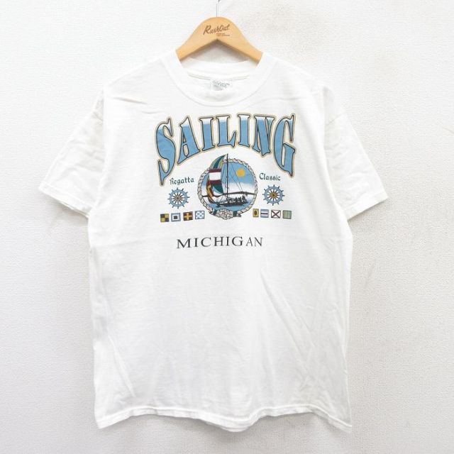 00s 半袖Tシャツ セーリング ホワイト L | 古着