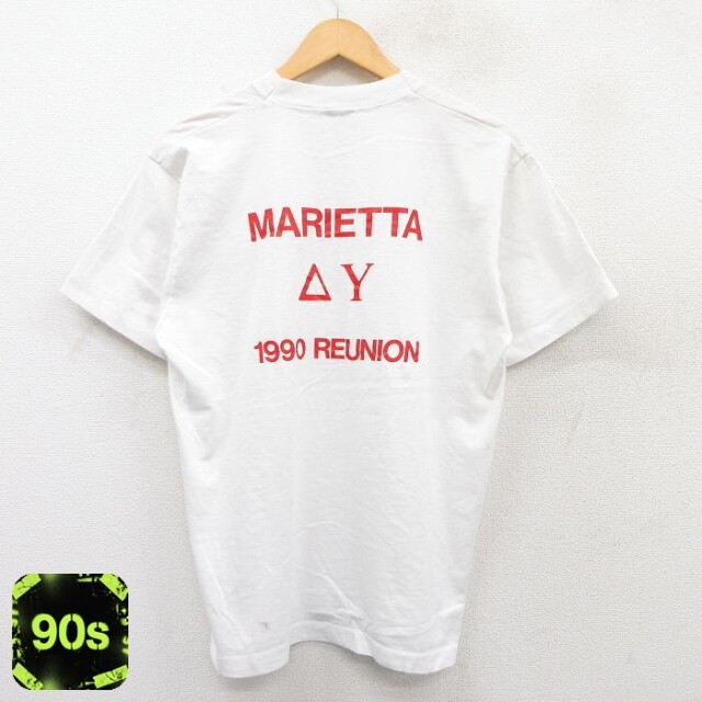 【50%OFF】マリエッタ 90s 半袖Tシャツ 星条旗 ホワイト L | 古着