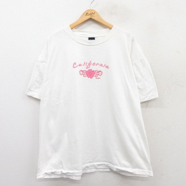 90s 半袖Tシャツ カリフォルニア ホワイト XL | 古着