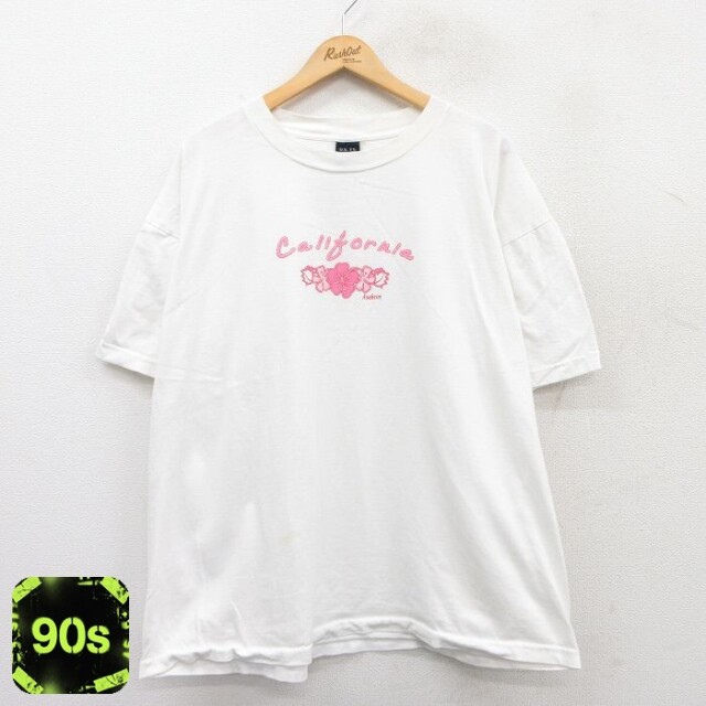【50%OFF】90s 半袖Tシャツ カリフォルニア ホワイト XL | 古着