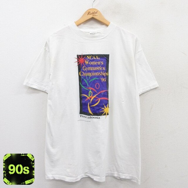 【50%OFF】TULTEX 90s 半袖Tシャツ NCAAチャンピオンシップ ホワイト XL | 古着