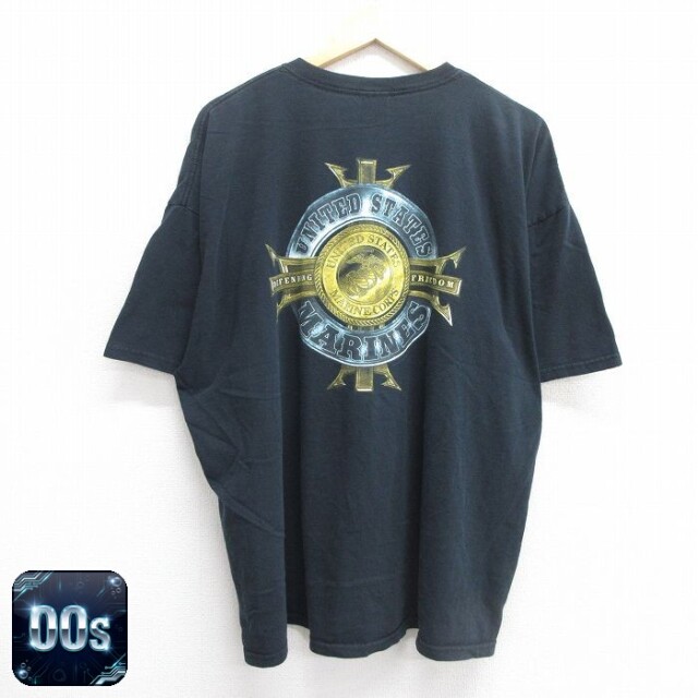 【50%OFF】00s 半袖Tシャツ マリンコープス ブラック XL | 古着