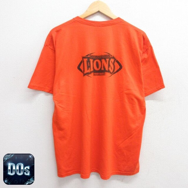 【50%OFF】ジャージーズ 00s 半袖Tシャツ ウェルズビルライオンズフットボール オレンジ XL | 古着