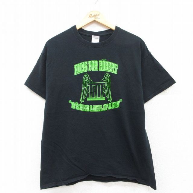 00s 半袖Tシャツ 羽 ブラック L | 古着