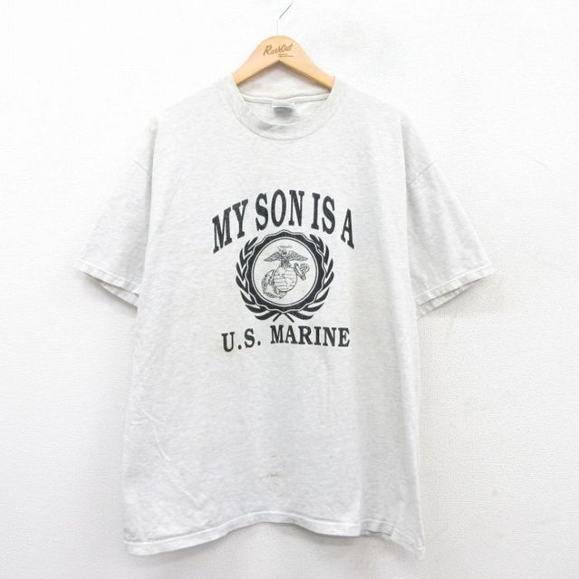 ヘインズ 00s 半袖Tシャツ USマリン グレー XL | 古着