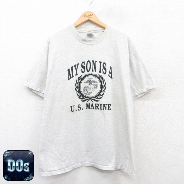 【50%OFF】ヘインズ 00s 半袖Tシャツ USマリン グレー XL | 古着