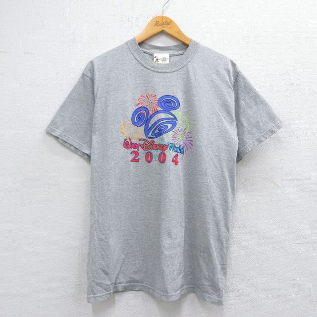 00s 半袖Tシャツ ディズニー グレー霜降り L | 古着