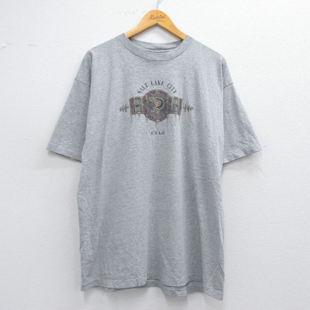 90s 半袖Tシャツ ココペリ族 グレー XL | 古着