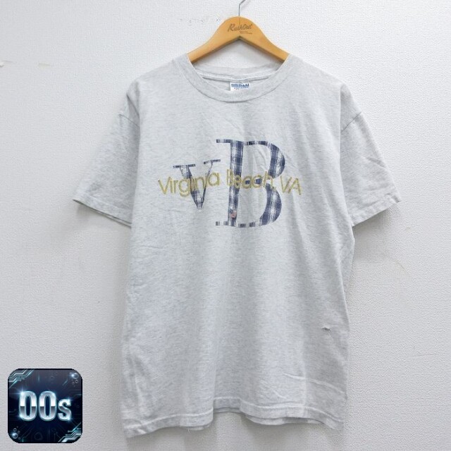 【50%OFF】00s 半袖Tシャツ バージニアビーチ グレー L | 古着