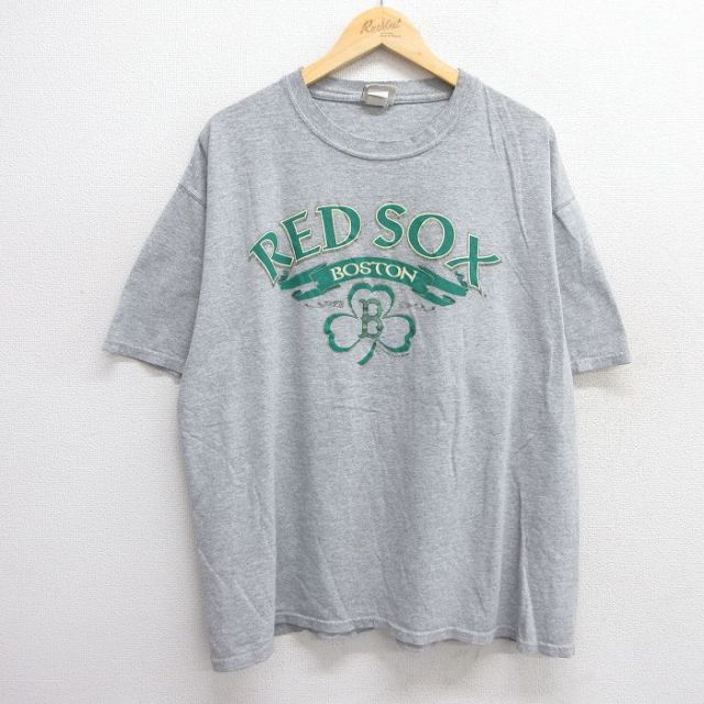 リー 00s 半袖Tシャツ ボストンレッドソックス グレー霜降り XL | 古着