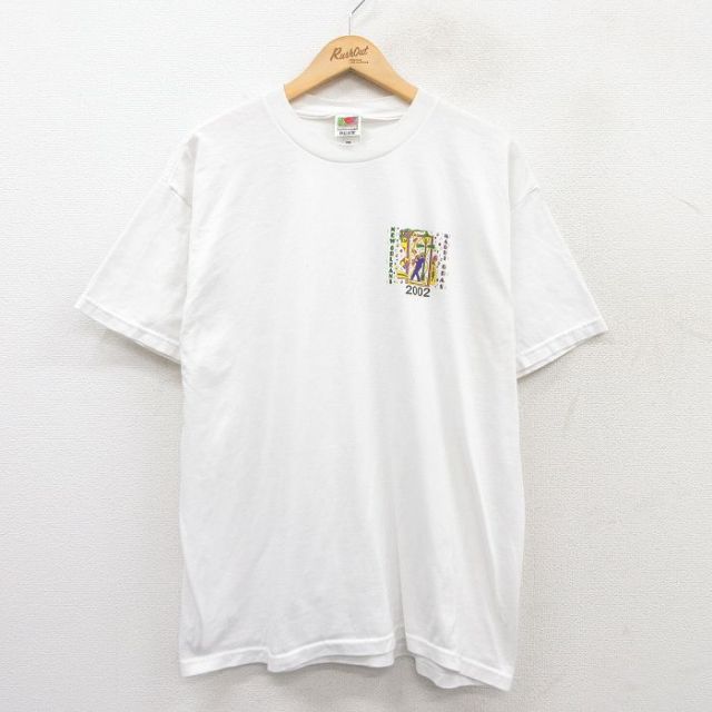 フルーツオブザルーム 00s 半袖Tシャツ マルディグラ ホワイト XL | 古着