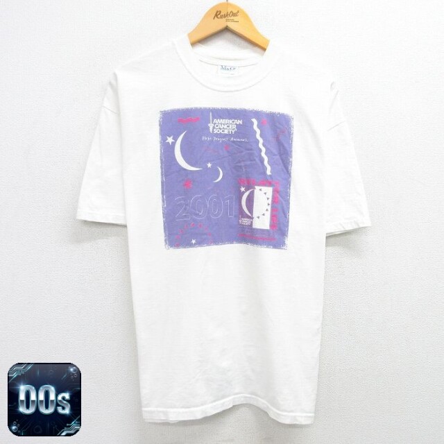 【50%OFF】00s 半袖Tシャツ 月 ホワイト XL | 古着