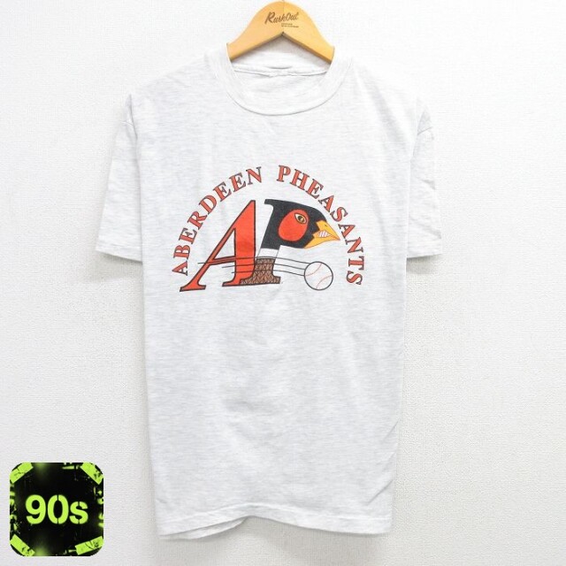 【50%OFF】90s 半袖Tシャツ アバディーンフェザンツ グレー L | 古着