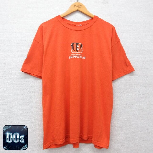 【50%OFF】00s 半袖Tシャツ シンシナティベンガルズ オレンジ XL | 古着