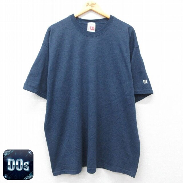 【50%OFF】ウィルソン 00s 半袖Tシャツ ネイビー XL | 古着