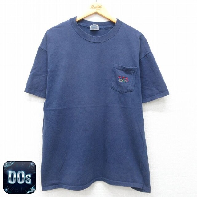 【50%OFF】ヘインズ 00s 半袖Tシャツ オリンピック ネイビー XL | 古着