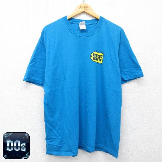 【50%OFF】00s 半袖Tシャツ BEST BUY ライトブルー XL | 古着