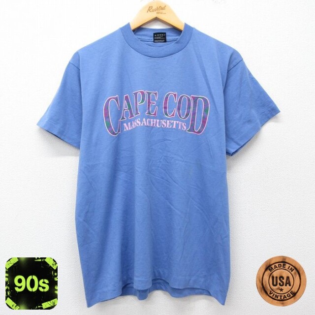 【50%OFF】フルーツオブザルーム 90s 半袖Tシャツ ケープコッド パープル L | 古着