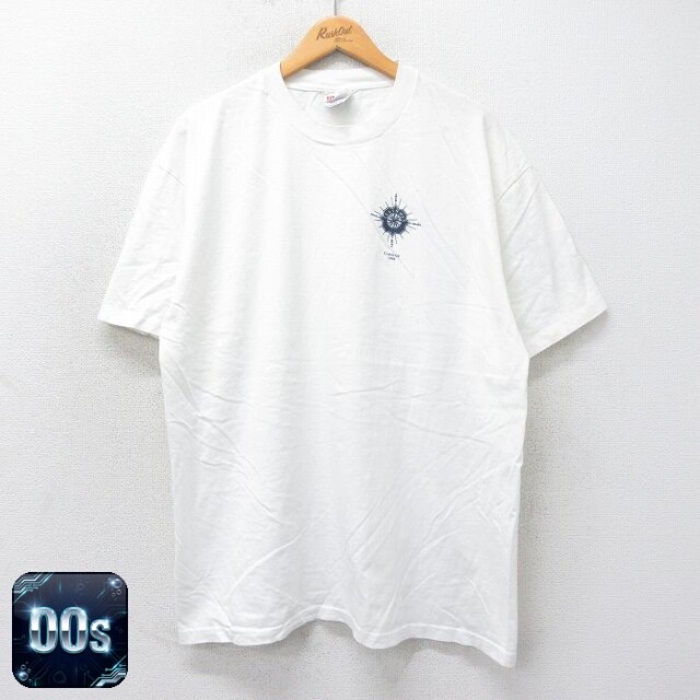 【50%OFF】ヘインズ 00s 半袖Tシャツ イリノイ ホワイト XL | 古着