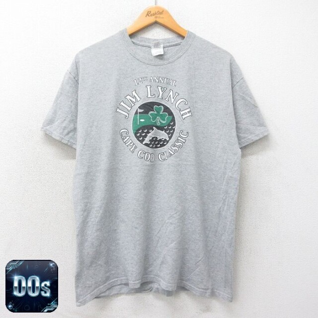 【50%OFF】00s 半袖Tシャツ JIM LYNCH イルカ グレー L | 古着