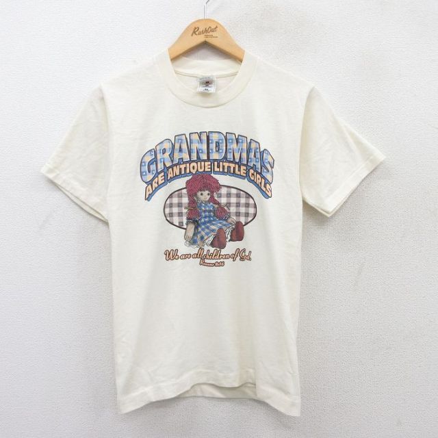 フルーツオブザルーム 00s 半袖Tシャツ 人形 生成り S | 古着