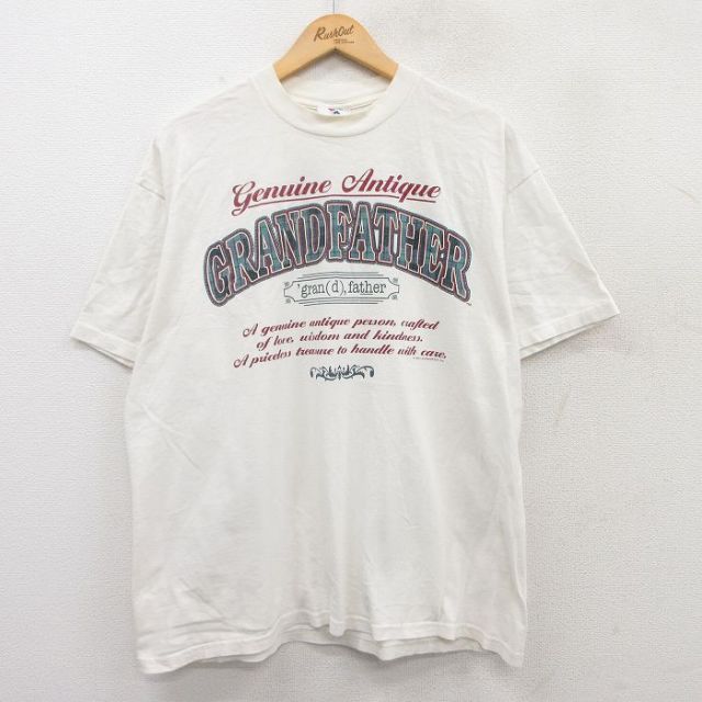 ジャージーズ 90s 半袖Tシャツ グランドファザー ホワイト XL | 古着