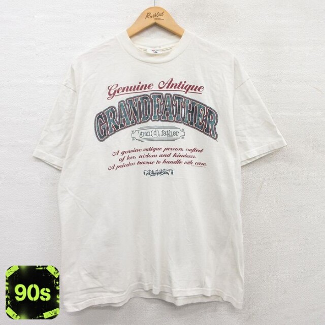 【50%OFF】ジャージーズ 90s 半袖Tシャツ グランドファザー ホワイト XL | 古着