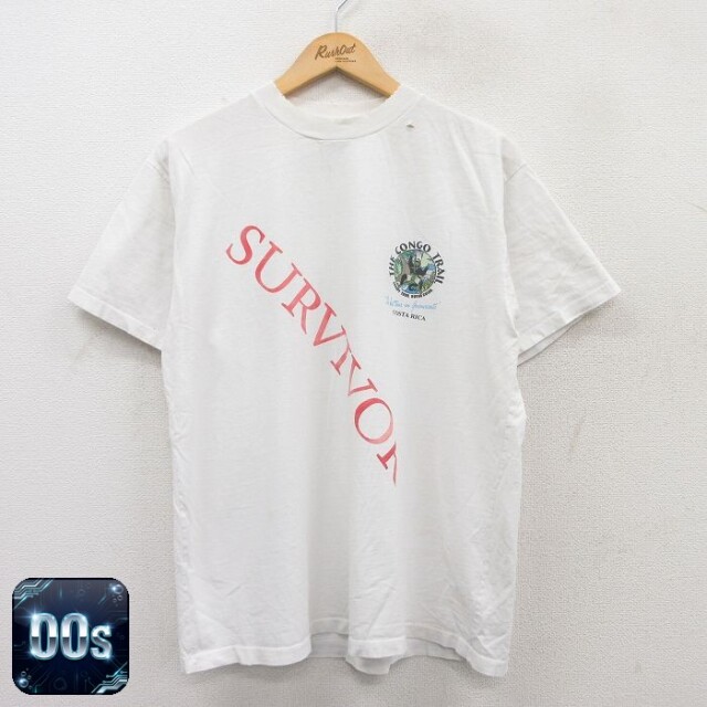 【50%OFF】00s 半袖Tシャツ チンパンジー ホワイト L | 古着