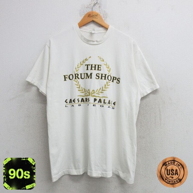 【50%OFF】90s 半袖Tシャツ FORUM SHOPS ホワイト L | 古着