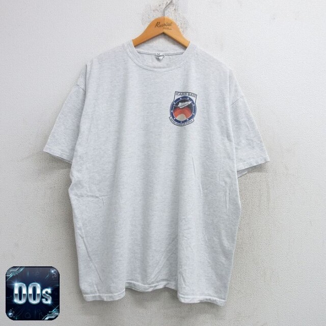 【50%OFF】00s 半袖Tシャツ ICARUS BASE 霜降りグレー XL | 古着