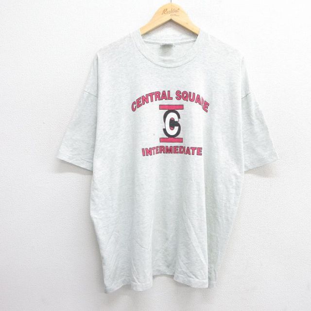 フルーツオブザルーム 90s 半袖Tシャツ CENTRAL SQUARE グレー XL | 古着