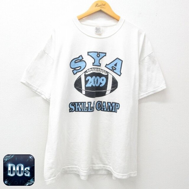 フルーツオブザルーム 00s 半袖Tシャツ フットボール ホワイト XL | 古着