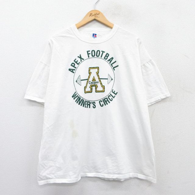 ラッセル 80s 半袖Tシャツ APEX ホワイト XL | 古着
