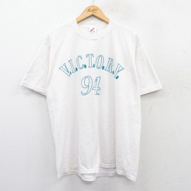ジャージーズ 90s 半袖Tシャツ VICTORY ホワイト XL | 古着